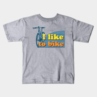 I like to bike Kids T-Shirt